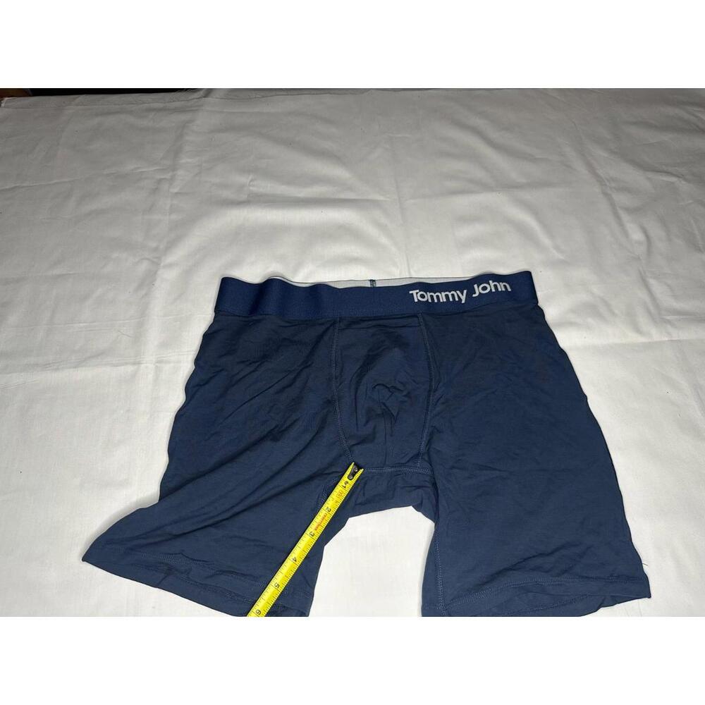 Tommy John Cool Cotton Boxer Brief Navy Blue L 6"